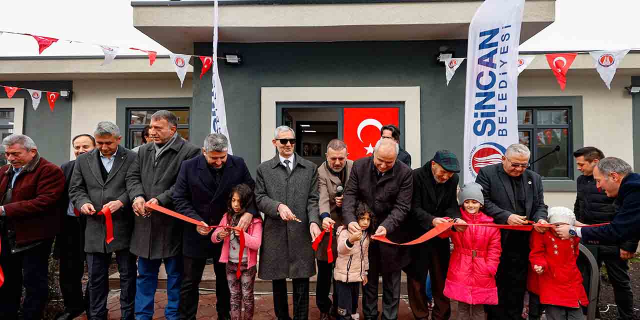 Ankara Sincan’da Mustafa Kemal Mahallesi Millet Kıraathanesi Açıldı