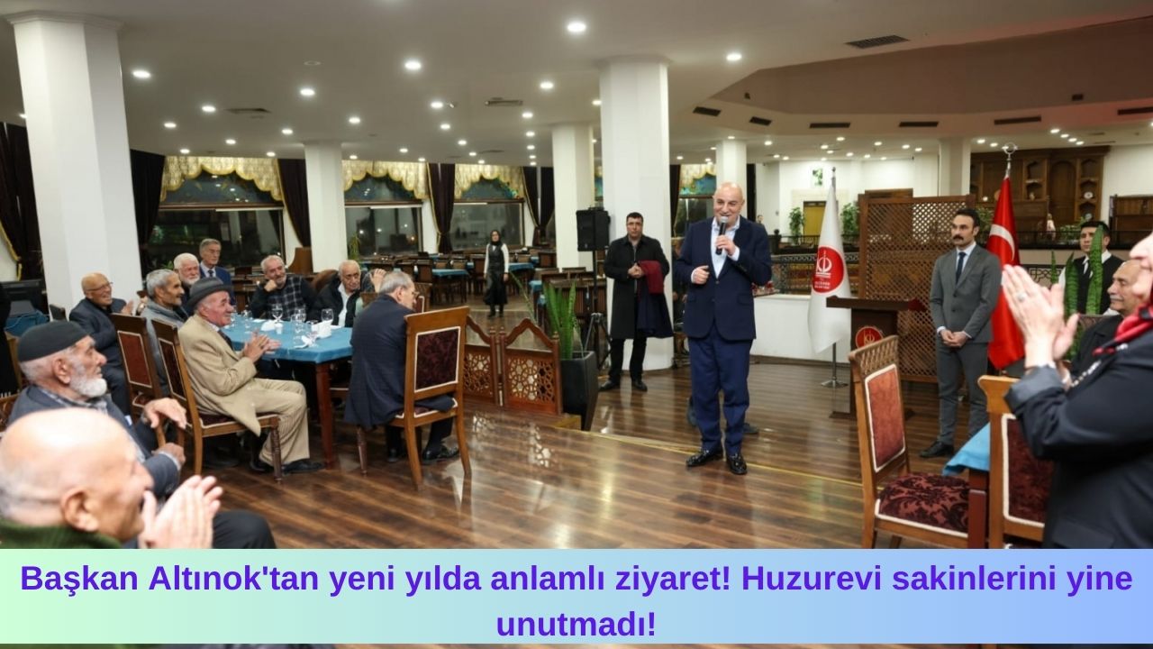 Başkan Altınok’tan yeni yılda anlamlı ziyaret! Huzurevi sakinlerini yine unutmadı!