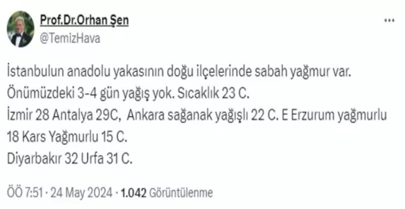 yağışlı hava