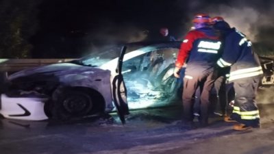 Erzincan’da kaza: Aracın içinde yanarak hayatını kaybetti