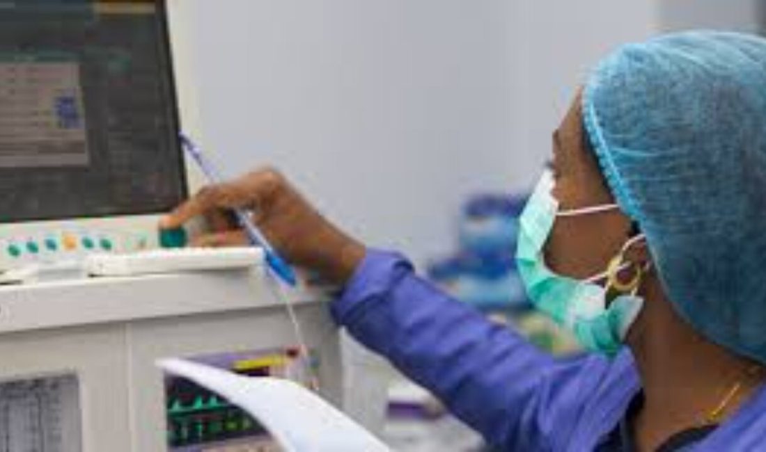 Nijerya'da bir müzik stüdyosunda